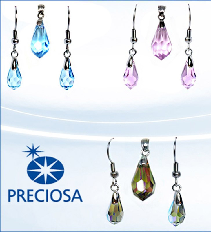 Komplet chirurgická ocel Preciosa krystal