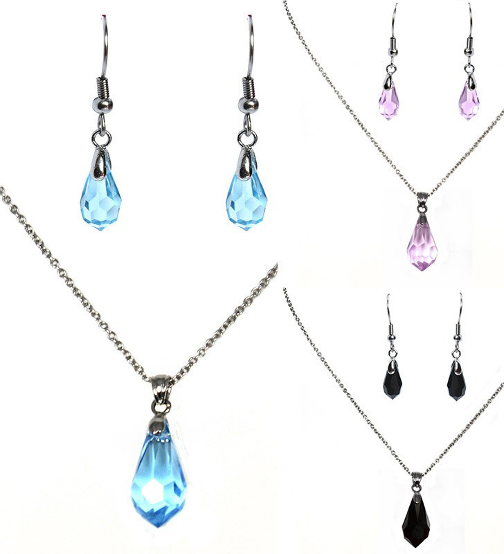 Komplet chirurgická ocel Preciosa krystal