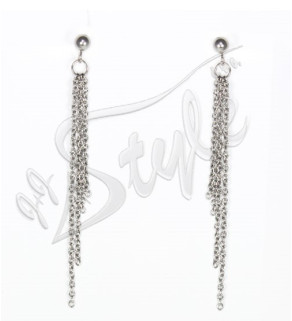 Earrings with chains