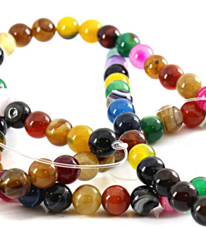 Agate Beads 6-8mm - Strand