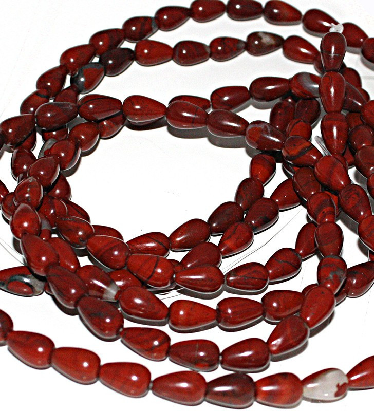 Pink Jasper Drops 13x8mm - 33Pcs