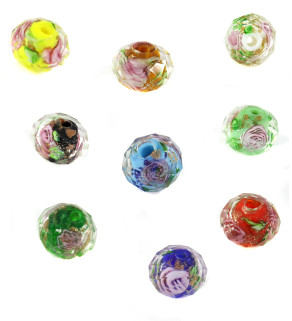 Handmade Vinuté Perle 7x9mm - 1Ks