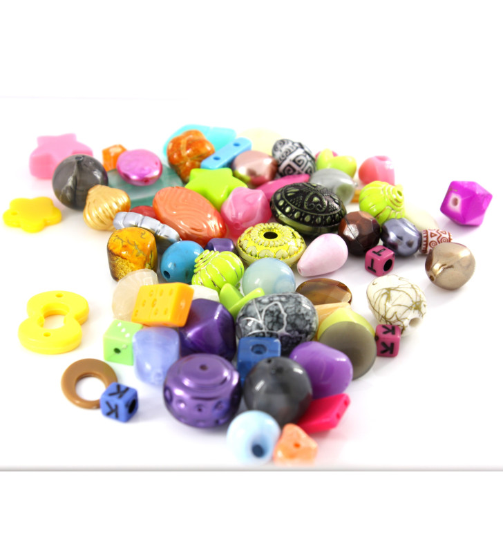 Mix akrylových korálků - 100g