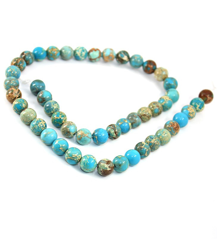 Přírodní Jaspis korálky 8mm - 48Ks