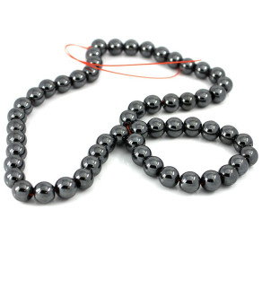 Hematit 4-8mm korálky - Návlek