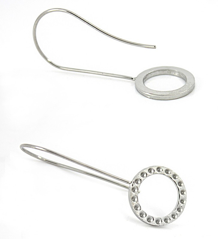 Náušnicové háčky z chirurgické oceli kruh - 1ks