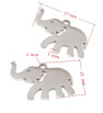Stainless Steel Charm Elephant 13mm - 1Pc