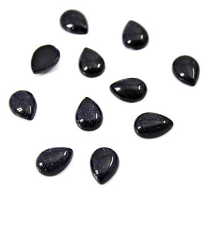 Blue Goldstone Cabochons Drop 14x10mm - 1Pc