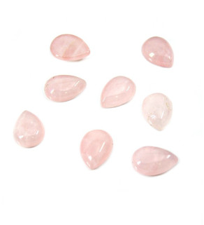 Rose Quartz Cabochons Drop 14x10mm - 1Ks