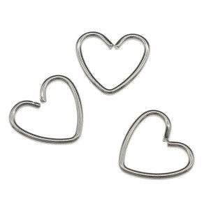 Spojovací nerezové díly srdce 12mm - 1ks+B