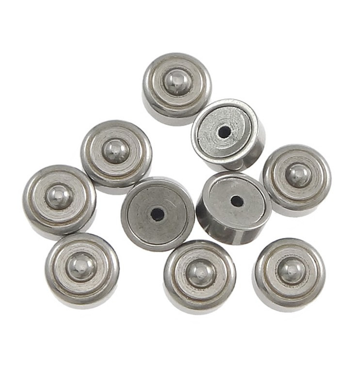 Stainless Steel Button component 5mm - 1Pcs