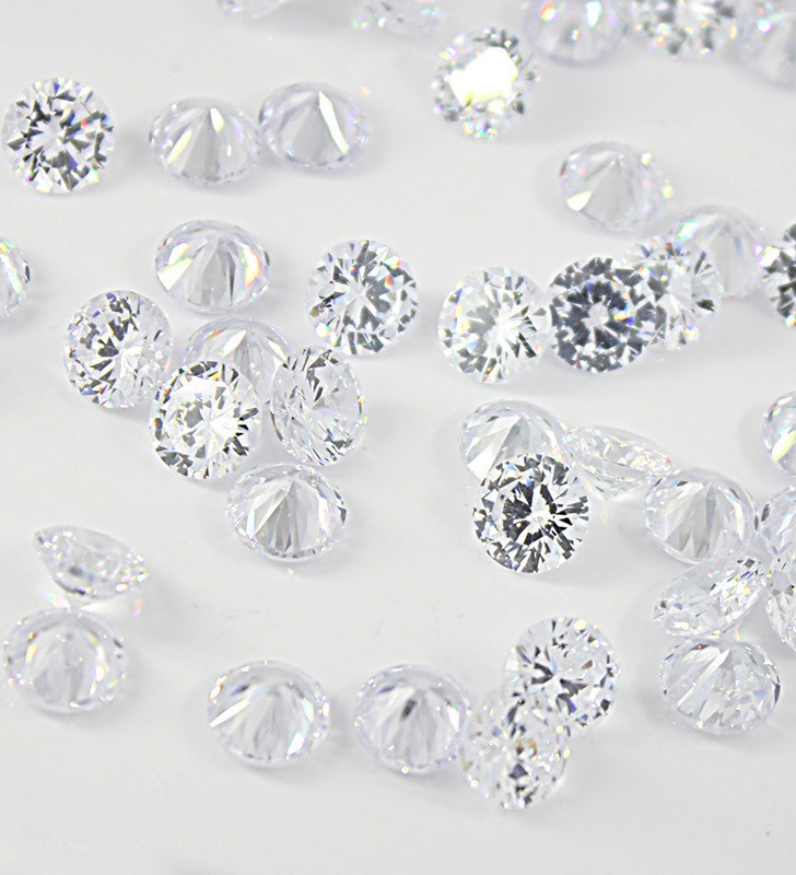 Čirý Kubický Zirkon 2-3mm - 50Ks