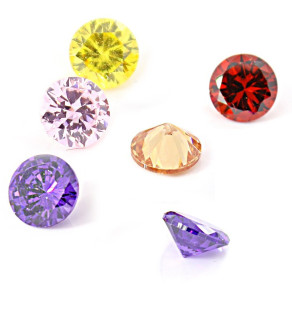 6mm colors Cubic Zirconia