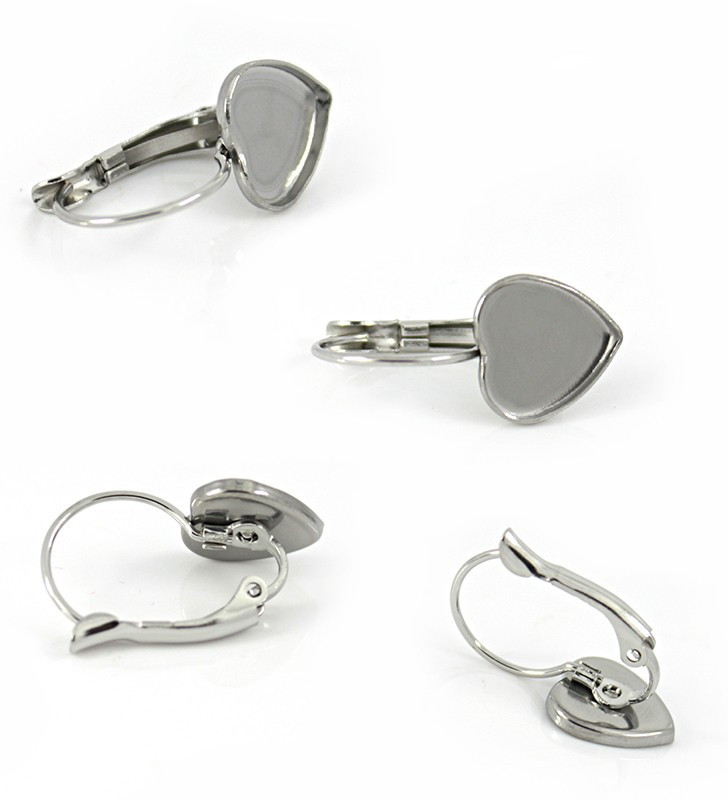 Mechanické háčky z chirurgické oceli srdce 10mm - 1ks