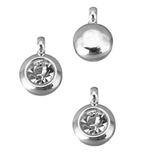 Stainless Steel Charm 9mm - 1Pc