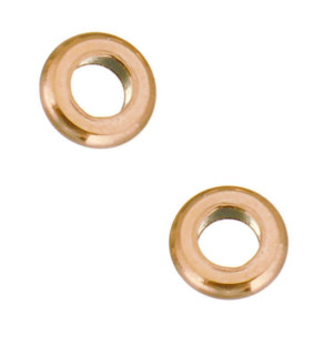 Beads rose gold plated 4x1x1,7mm - 1Pc