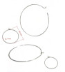 Circular earring components 15-50mm - 1Pc+P