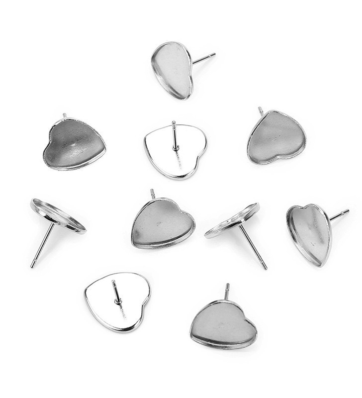 Dříky s lůžkem srdce 10mm - 1Ks+B