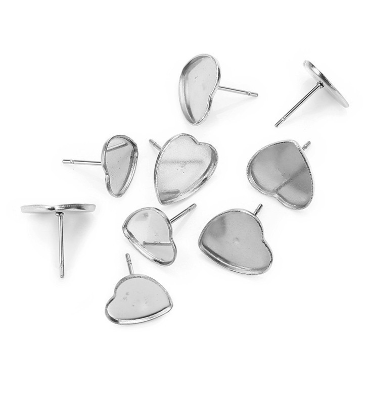 Dříky s lůžkem srdce 10mm - 1Ks+B