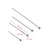 Stainless Steel HeadPin with bead - 1Pcs