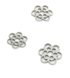 Stainless steel hollow connector 14mm - 1Pc