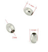 Stainless Steel bead 5-7mm - 1Pc