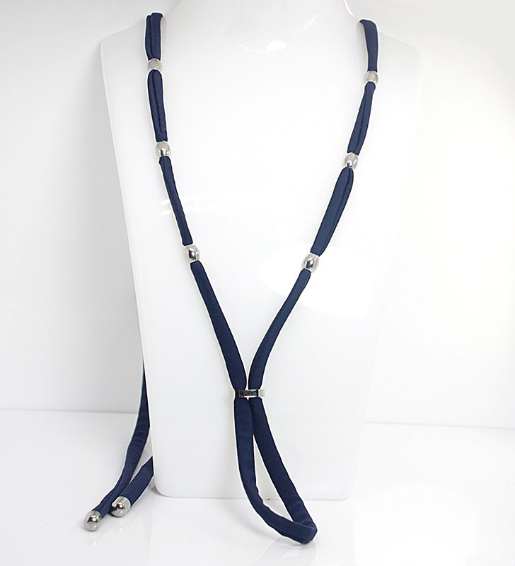 Podprsenkový Náhrdelník Nerezové Korálky