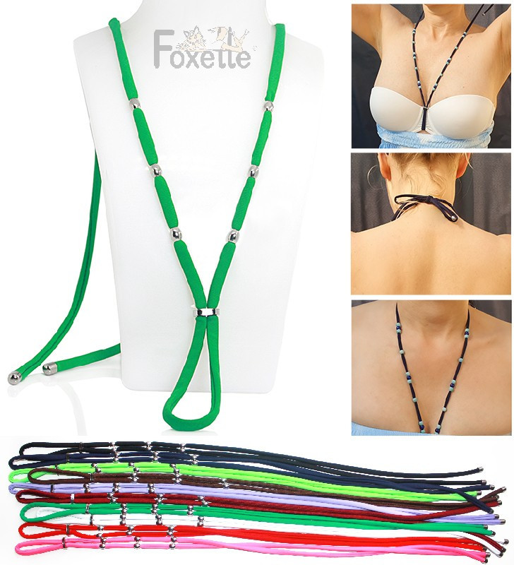 Podprsenkový Náhrdelník Nerezové Korálky