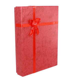 Red paper gift box 160x120x30mm