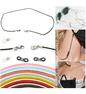 Leather Cord for mask or glasses - 60cm