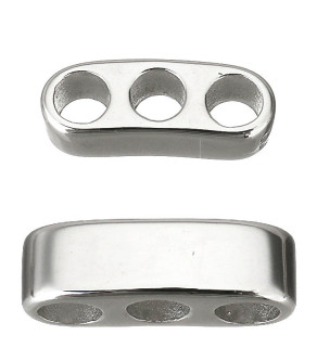 Stainless Steel polished component 22x8mm 1Pc