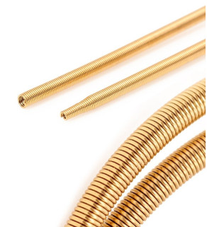 Francouzský drát - dutinka z pozlacené nerezové oceli - 150mm - 1ks+B