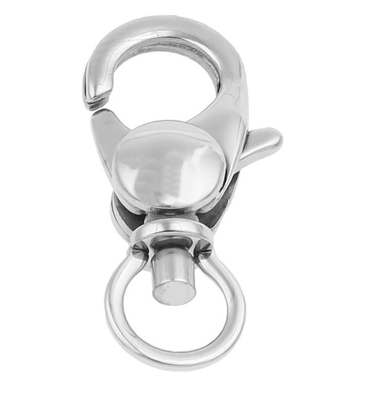 Polished stainless steel Clasps 25mm - 1Pc
