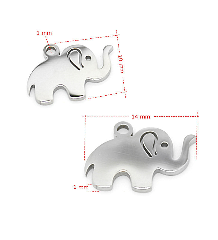 Přívěsek slon 10x14mm - 1Ks