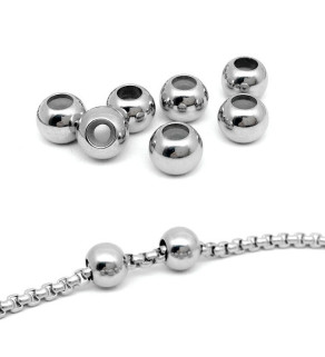 Ocelové protiskluzové korálky - 1Ks