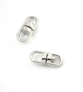 Ocelový otočný konektor 16,5mm - 1Ks+B