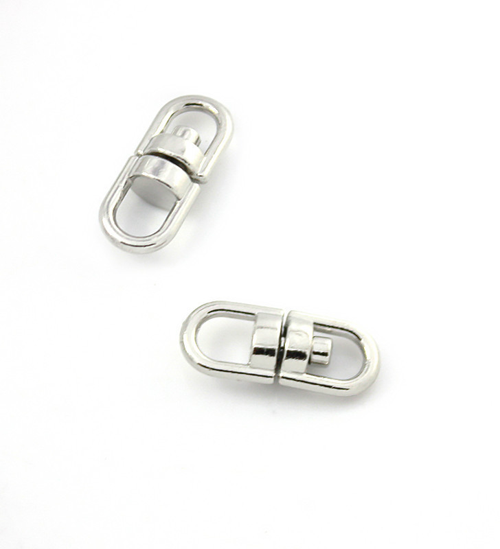 Ocelový otočný konektor 16,5mm - 1Ks+B