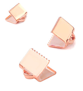 Stainless Ends 8mm Rose Gold - 1Pcs