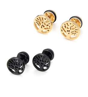 Náušnice z nerezové oceli 304 Strom