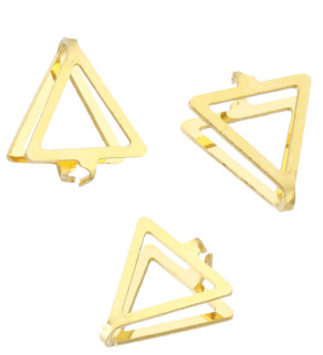 Dutá Ocelová šlupna zlatá 10mm - 1Ks