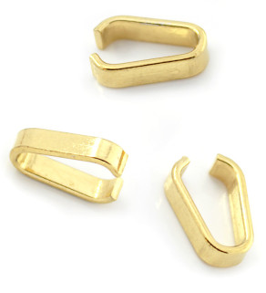 Komponenty - 12mm šlupny z nerezové oceli zlaté - 1Ks+B