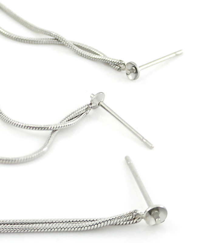 Stainless Chains Earring - 1PC