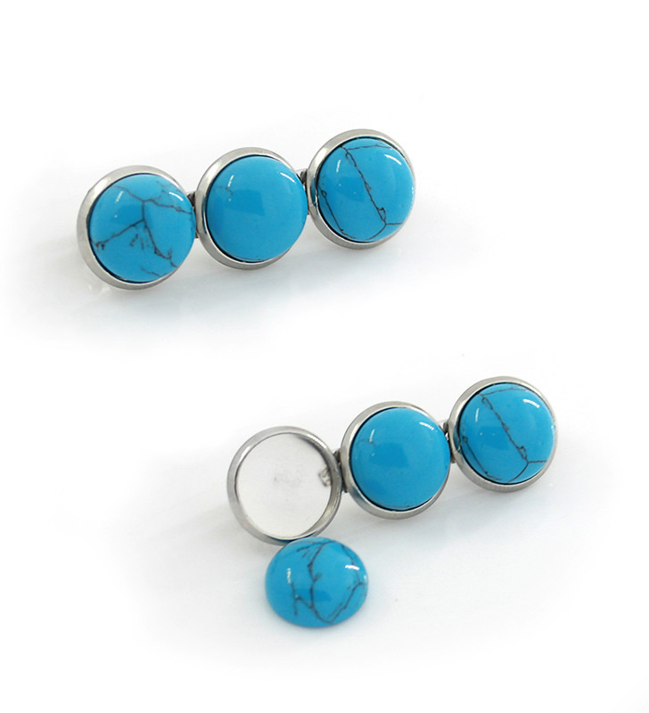 Ocelový komponent na Brož s lůžky 3x10mm - 1Ks