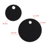Stainless Steel Round 8- 18mm Black - 1Pc
