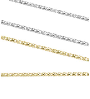 Stainless Steel Wheat Chain 3,3mm - 1m