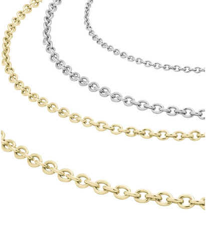 Oval chain 316L - 1m