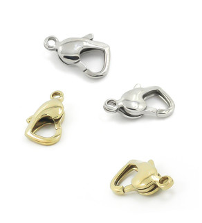 Nerezové 304 Karabinky srdce 15mm