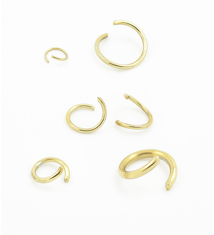 Light Gold Stainless Steel Rings