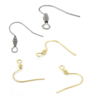 Afroháčky z chirurgické oceli - 1Ks+B