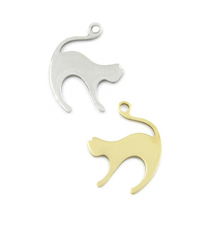 Přívěsek Kočka 304 18mm - 1Ks